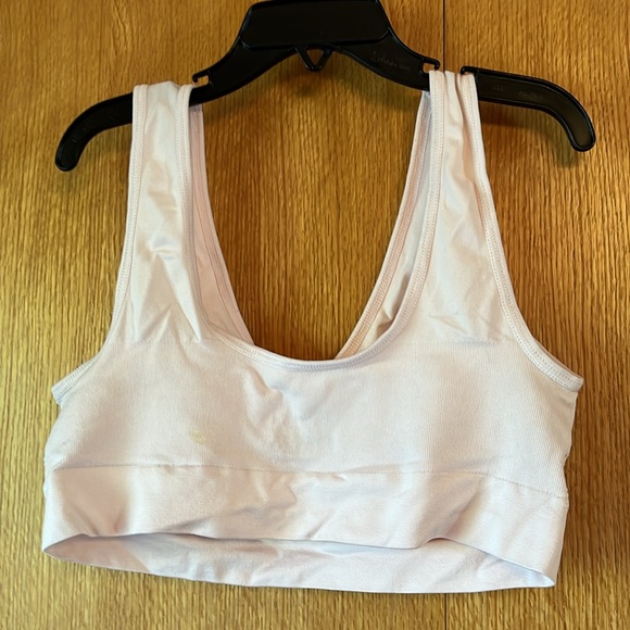 Genie Bra THE DREAM Large Comfortable Seamless Bra Removable pads blush pink EUC - Picture 5 of 8